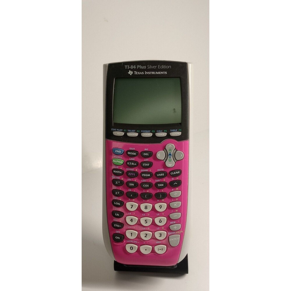 Texas Instruments TI-84 Plus Silver Edition Graphing Calculator With Cover Used